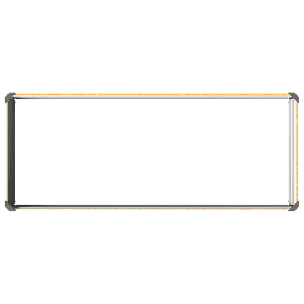 Kohotettu Puutarhapesä Luonnollinen 100 x 40 x 24 cm
