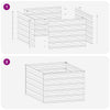 Kohotettu Puutarhapesä Vihreä 100 x 80 x 55 cm