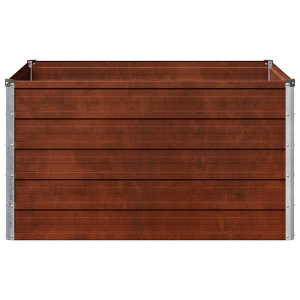 Kohotettu Puutarhapesä Ruosteinen 100 x 80 x 55 cm kartuusa