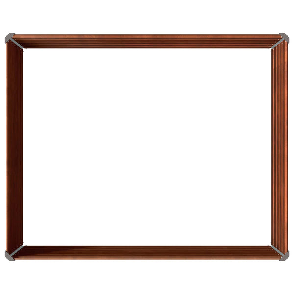 Kohotettu Puutarhapesä Ruosteinen 100 x 80 x 55 cm kartuusa