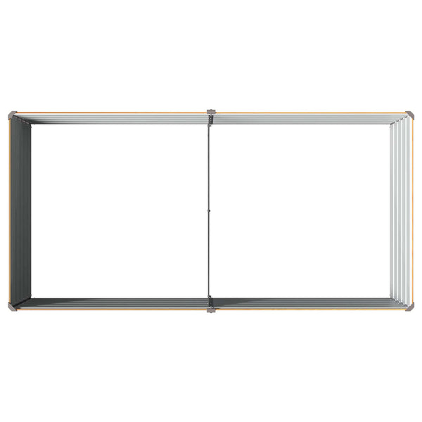 Kohotettu Puutarhapesä Luonnollinen 160 x 80 x 55 cm