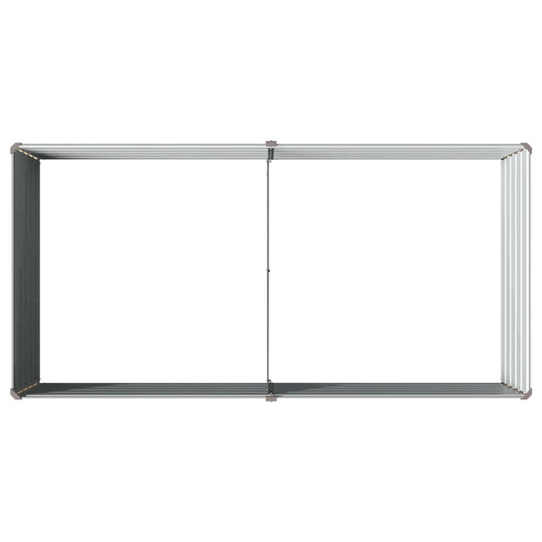 Kohotettu Puutarhapesä Harmaa 160 x 80 x 55 cm