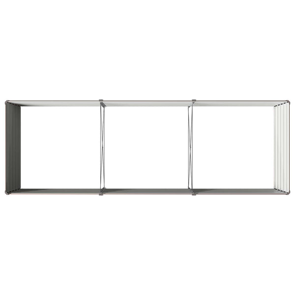 Kohotettu Puutarhapesä Ruskea 240 x 80 x 55 cm