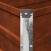 Kohotettu Puutarhapesä Ruosteinen 240 x 80 x 55 cm kartuusa