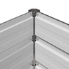 Kohotettu Puutarhapesä Antrasiitti 400 x 80 x 55 cm