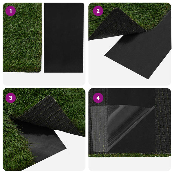 Tekonurmi teippi itsekiinnittyvänä Musta 10 x 0,15 cm