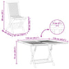 Puutarhan Bistro Set 3 kpl Luonnollinen Tiikkipuu