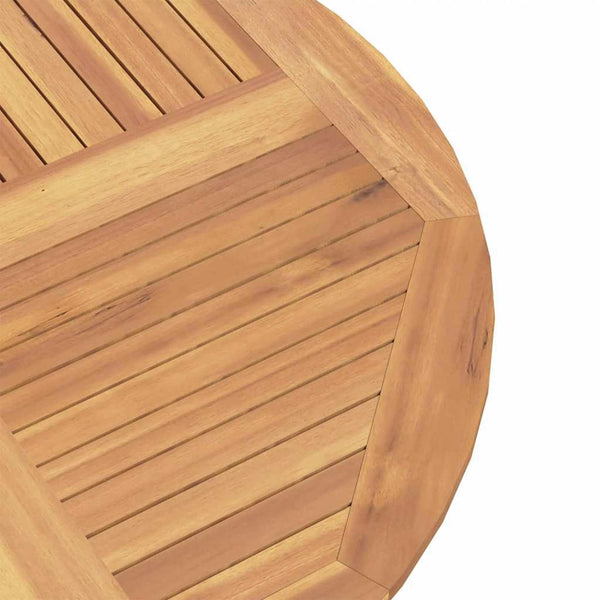 Puutarhan Bistro Set 3 kpl Luonnollinen Tiikkipuu