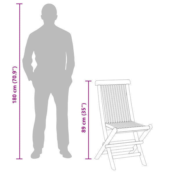 Puutarhan Bistro Set 3 kpl Luonnollinen Tiikkipuu