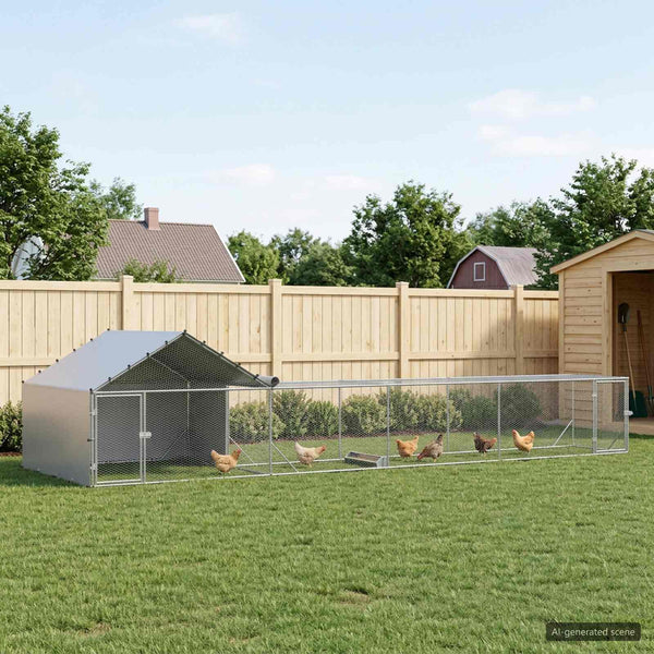 Kanan koppi katolla ja pihalla 2 kpl Hopea 7 x 2 x 1,5 m