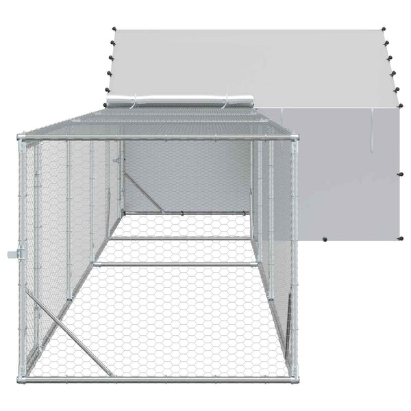 Kanan koppi katolla ja pihalla 2 kpl Hopea 7 x 2 x 1,5 m