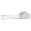 Kanan koppi katolla ja pihalla 2 kpl Hopea 8 x 2 x 1,9 m
