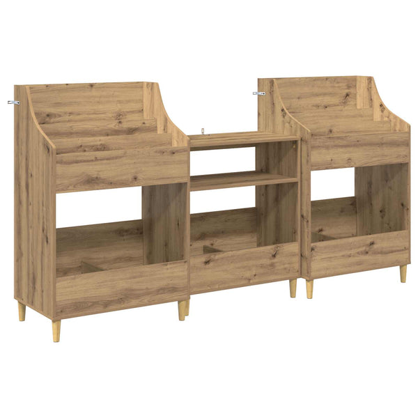 Mediatasot Setti 3 kpl Artisaanitammi 212 x 46 x 112 cm