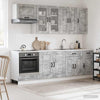 Keittiö Yksikkö KALMAR 8 kpl Betoninharmaa Tekninen puu
