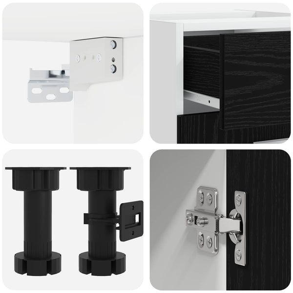 Keittiö Yksikkö LYON 8 kpl Musta tammi Tekninen puu
