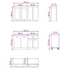 Keittiö Yksikkö LYON 4 kpl Sonoma-tammi Tekninen puu