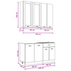Keittiö Yksikkö LYON 4 kpl Savutammi Tekninen puu