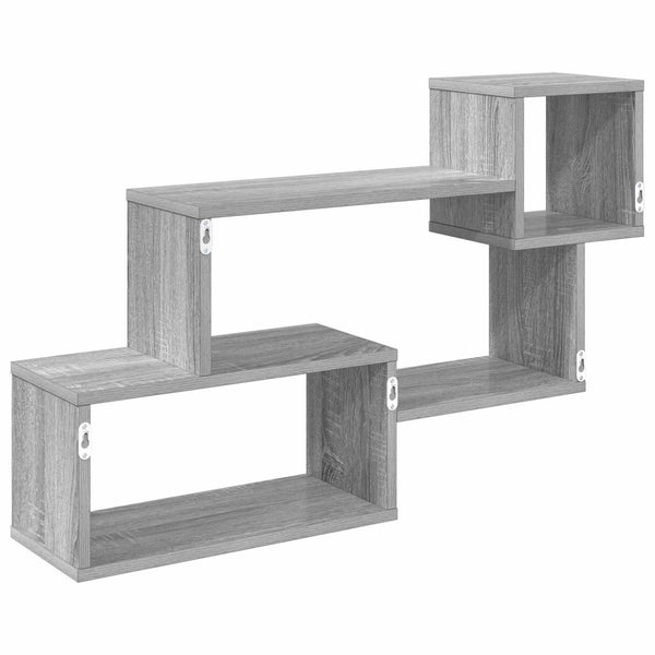 Kelluva hylly Seinäkiinnitettävä Harmaa Sonoma 87 x 20 x 55 cm