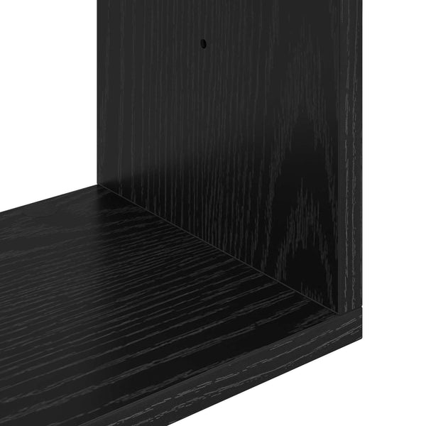 Seinähylly Musta tammi 70 x 20 x 100 cm Tekninen puu