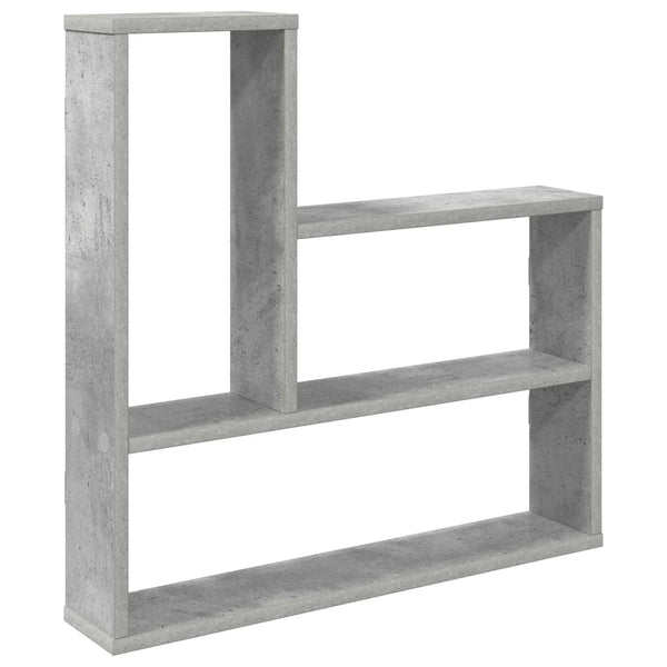 Seinähylly Betoninharmaa 60 x 11 x 60 cm Tekninen puu