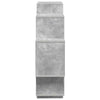 Seinähylly Betoninharmaa 90 x 25 x 90 cm Tekninen puu