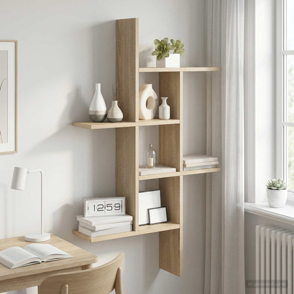 Seinähylly Sonoma-tammi 61 x 15 x 102 cm Tekninen puu