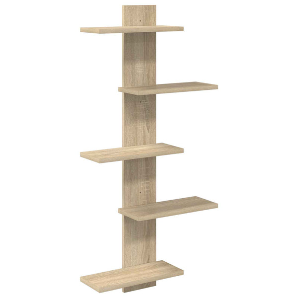 Seinälle Kiinnitettävä Hylly Sonoma-tammi 48,5 x 15 x 101 cm