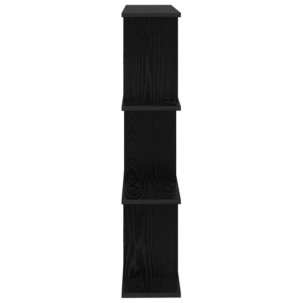 Seinähylly Musta tammi 80 x 20 x 96 cm Tekninen puu