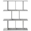 Seinähylly Betoninharmaa 80 x 20 x 96 cm Tekninen puu