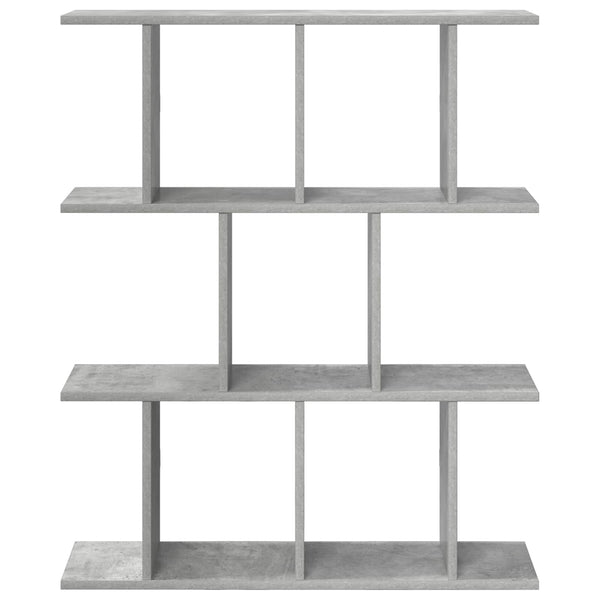 Seinähylly Betoninharmaa 80 x 20 x 96 cm Tekninen puu