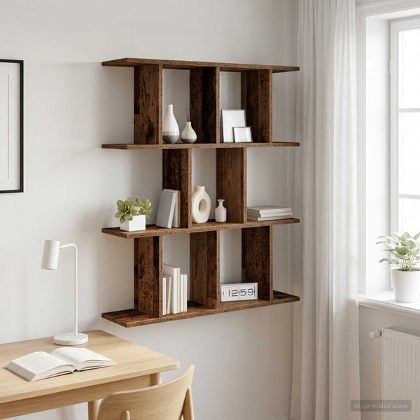 Seinähylly Vanha puu 80 x 20 x 96 cm Tekninen puu