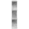 Seinähylly Betoninharmaa 102 x 20 x 96 cm Tekninen puu