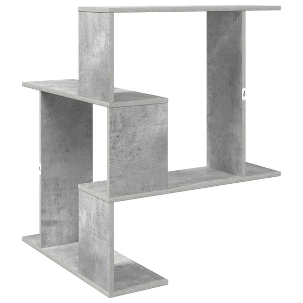 Seinähylly Betoninharmaa 67 x 67 x 87 cm Tekninen puu
