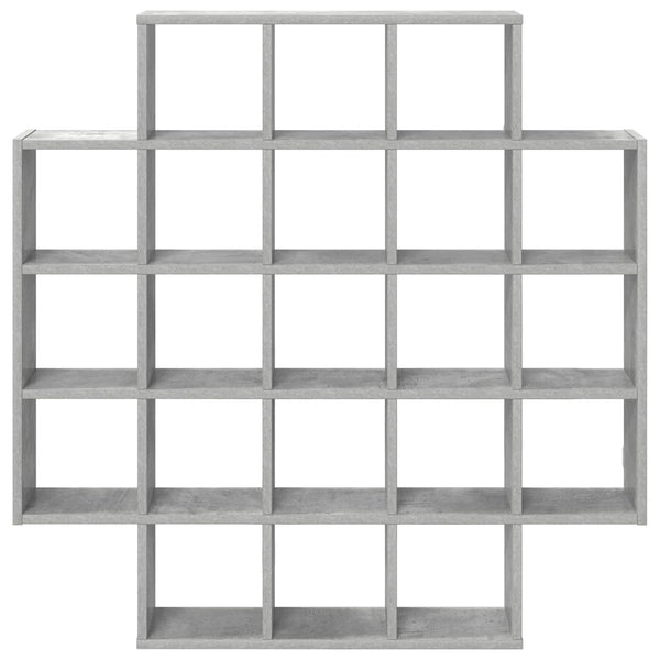 Seinähylly Betoninharmaa 100 x 13 x 100 cm Tekninen puu