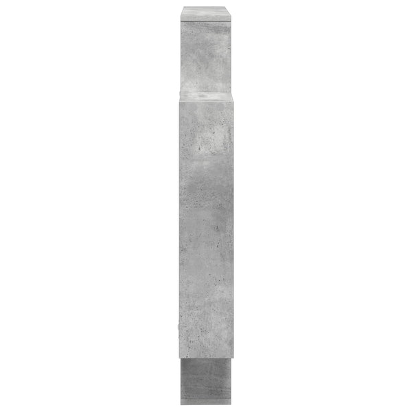 Seinähylly Betoninharmaa 100 x 13 x 100 cm Tekninen puu