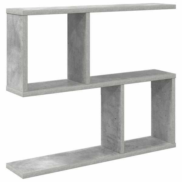 Seinähylly Betoninharmaa 60 x 12 x 50,5 cm Tekninen puu