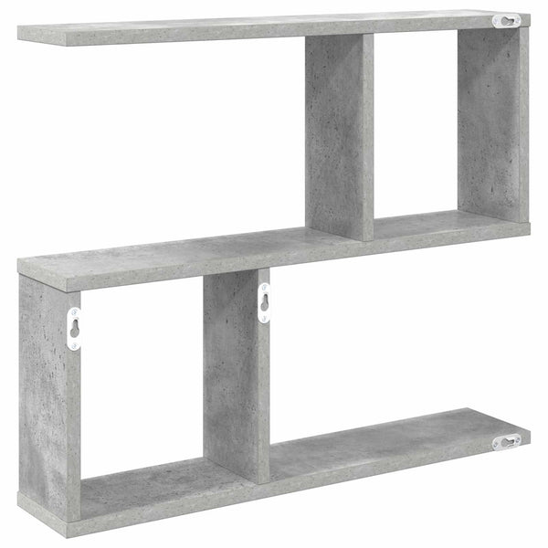 Seinähylly Betoninharmaa 60 x 12 x 50,5 cm Tekninen puu