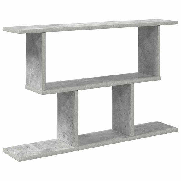 Seinähylly Betoninharmaa 80 x 15 x 50,5 cm Tekninen puu