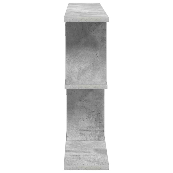 Seinähylly Betoninharmaa 80 x 15 x 50,5 cm Tekninen puu