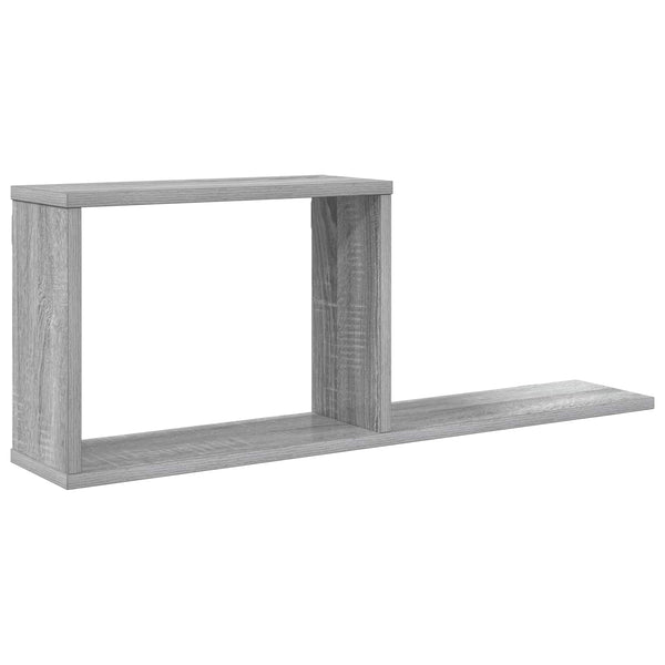 Kelluvat hyllyt Harmaa Sonoma 80 x 15 x 30 cm Tekninen puu