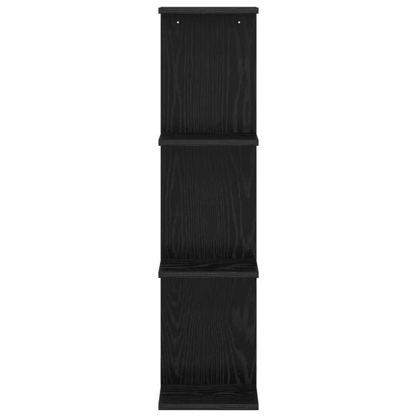 Seinähylly Musta tammi 25 x 15 x 100 cm Tekninen puu