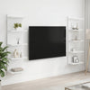 Seinähylly 2 kpl valkoinen 30 x 15 x 100 cm Tekninen puu