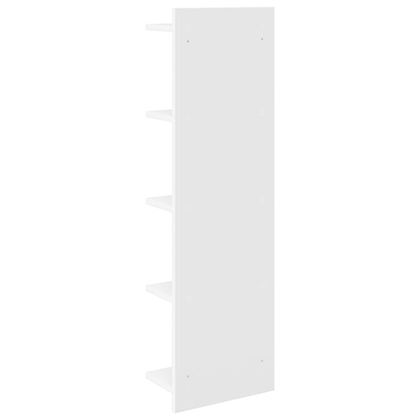 Seinähylly 2 kpl valkoinen 30 x 15 x 100 cm Tekninen puu