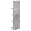 Seinähylly Betoninharmaa 30 x 15 x 100 cm Tekninen puu