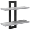 Kelluvat hyllyt Harmaa Sonoma 40 x 15 x 40 cm Tekninen puu