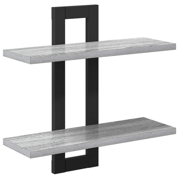 Kelluvat hyllyt Harmaa Sonoma 40 x 15 x 40 cm Tekninen puu