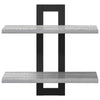 Kelluvat hyllyt Harmaa Sonoma 40 x 15 x 40 cm Tekninen puu