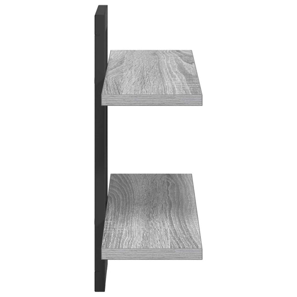 Kelluvat hyllyt Harmaa Sonoma 40 x 15 x 40 cm Tekninen puu