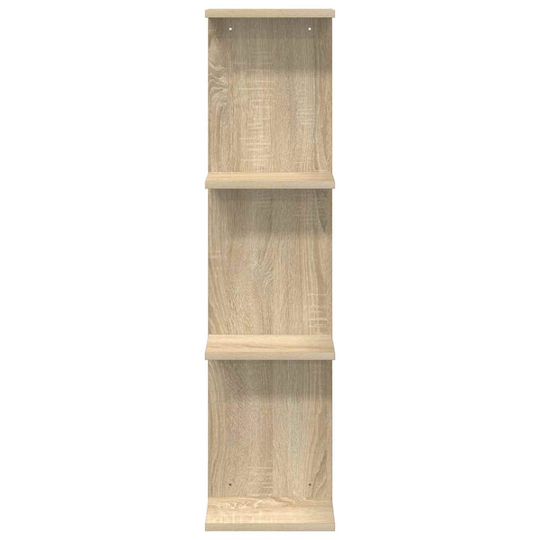 Seinähylly 2 kpl Sonoma-tammi 22 x 15 x 100 cm Tekninen puu
