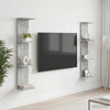 Seinähylly 2 kpl Betoninharmaa 22 x 15 x 100 cm Tekninen puu